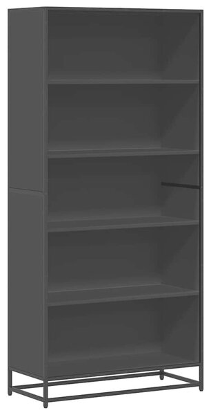 VidaXL fekete szerelt fa könyvszekrény 80,5 x 35 x 170,5 cm