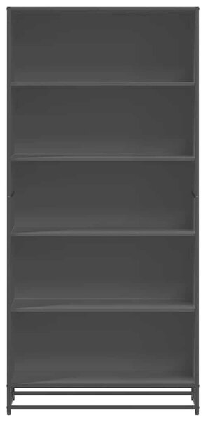 VidaXL fekete szerelt fa könyvszekrény 80,5 x 35 x 170,5 cm