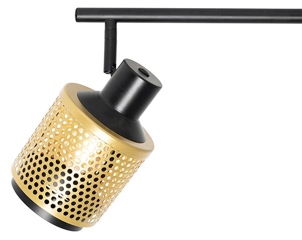 Ipari reflektor lámpa fekete arannyal 4-lámpás - Kayden