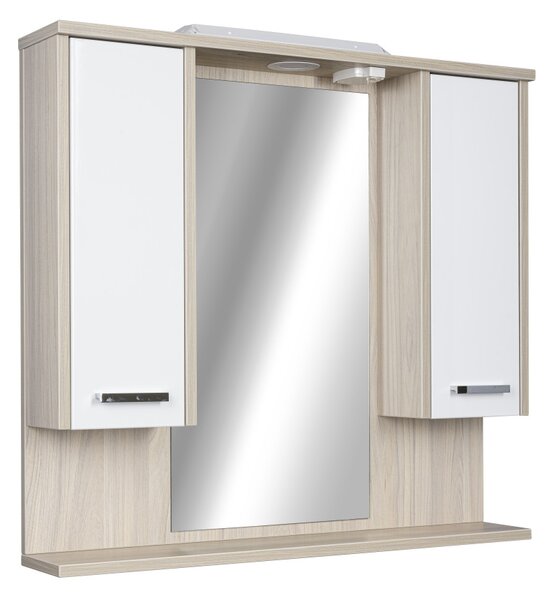 TMP ZX - SONOMA - Tükrös fürdőszobai szekrény LED világítással - 95 x 80 cm