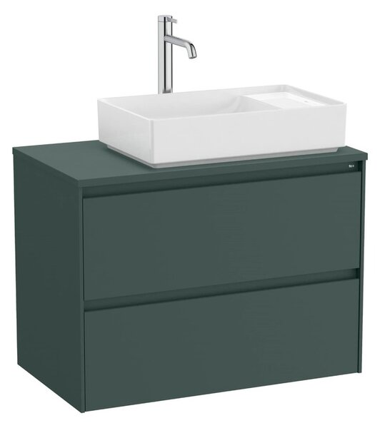 Fürdőszobaszekrény mosdó alá Roca ONA 79,4x58,3x45,7 cm zöld mat ONADESK802ZZMP
