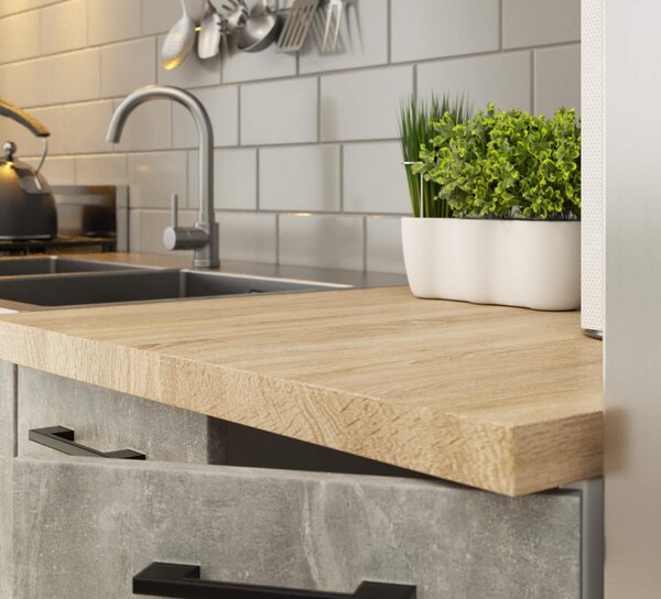 Konyha 180 cm Ozara C (beton). Akció -16%