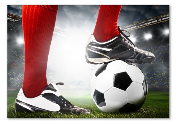 Akrilüveg fotó Futballista lába
