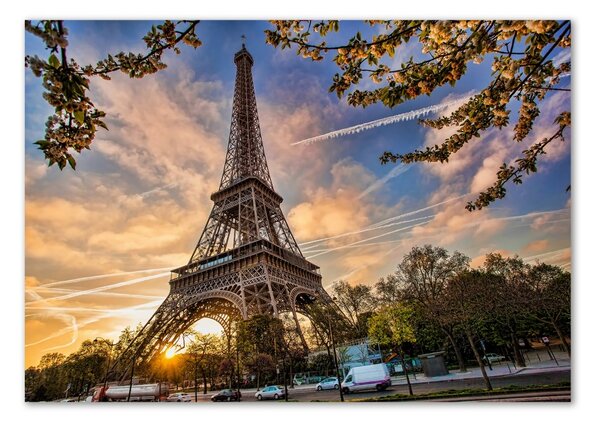Üvegkép falra Párizsi eiffel-torony