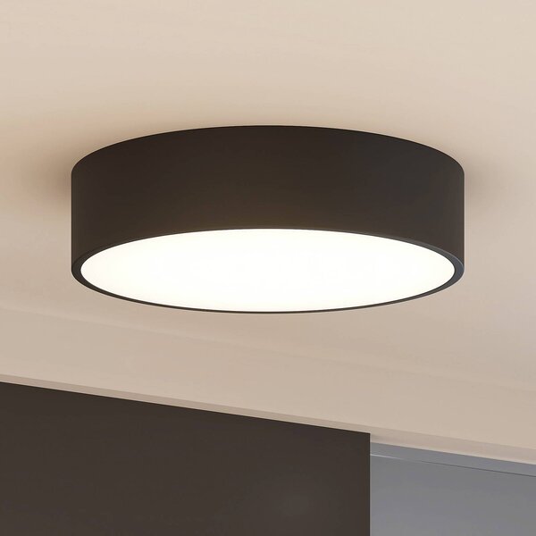 Arcchio LED mennyezeti lámpa Noabelle, Ø 40 cm, fekete, fém, dimmelhető, Fekete, Konyha, fém, Modern