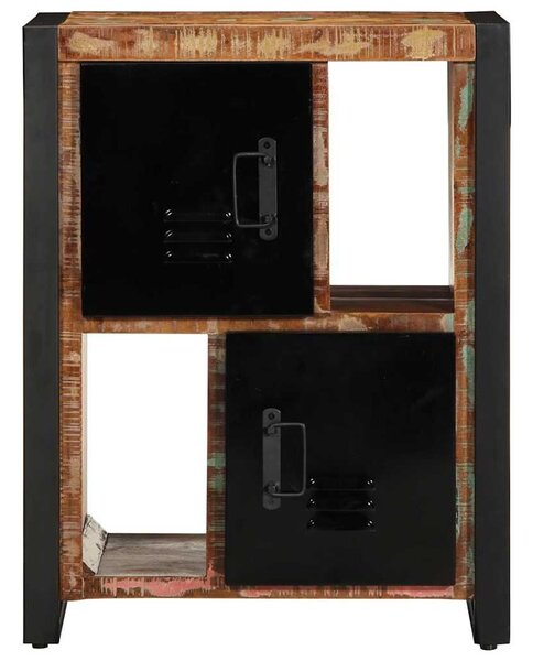 VidaXL Tálaló többszínű 55x35x70 cm Tömör fa újrahasznosított