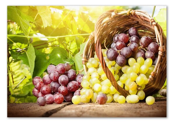 Akril üveg kép Szőlő a kosárban