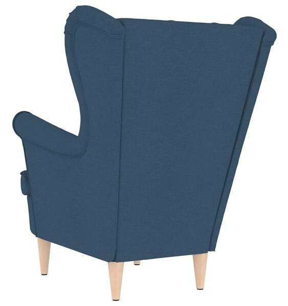 VidaXL kék szövetfotel 74 x 84 x 100 cm