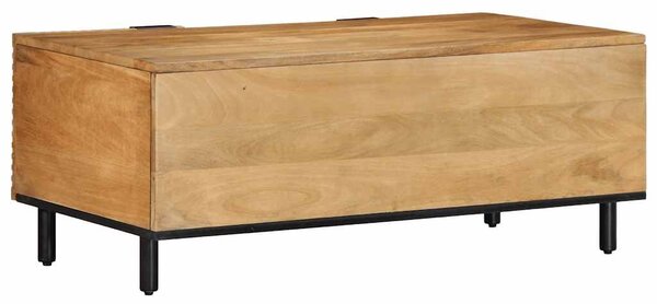 VidaXL barna tömör mangófa dohányzóasztal 100 x 54 x 40 cm