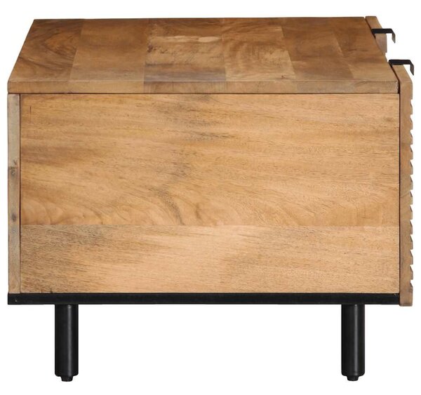 VidaXL barna tömör mangófa dohányzóasztal 100 x 54 x 40 cm
