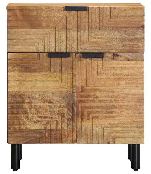 VidaXL barna tömör mangófa éjjeliszekrény 50 x 33 x 60 cm