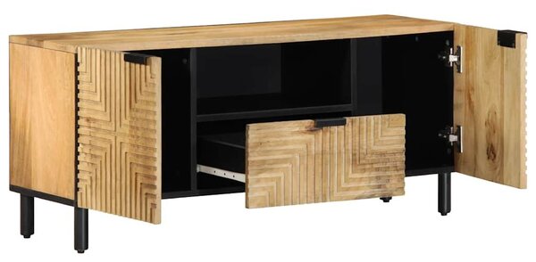 VidaXL barna tömör mangófa TV-szekrény 105 x 33 x 46 cm