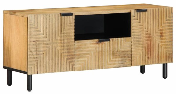 VidaXL barna tömör mangófa TV-szekrény 105 x 33 x 46 cm