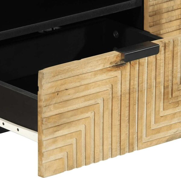 VidaXL barna tömör mangófa TV-szekrény 105 x 33 x 46 cm