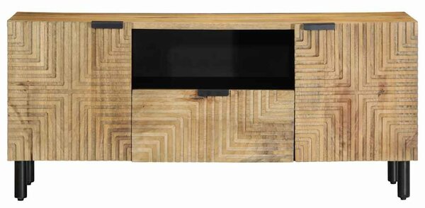 VidaXL barna tömör mangófa TV-szekrény 105 x 33 x 46 cm