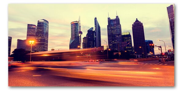 Akrilüveg fotó Shanghai éjjel