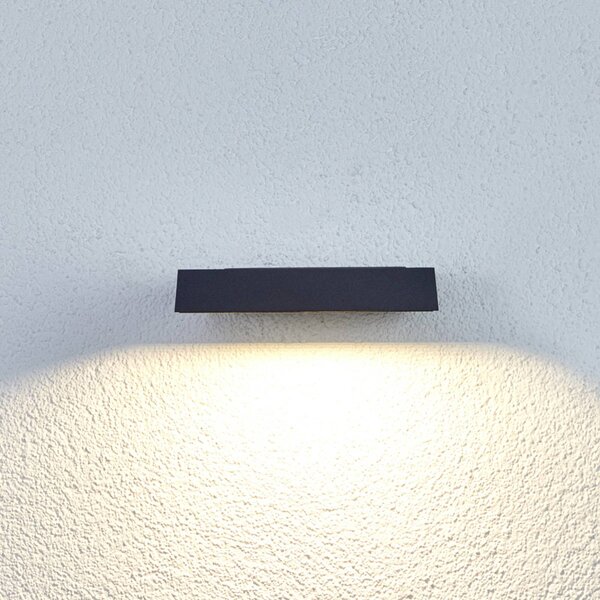 Lucande LED kültéri reflektor Maica, antracit, forgatható, IP65, Fekete, Alumínium, Modern
