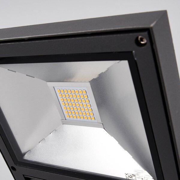 Lucande LED kültéri reflektor Maica, antracit, forgatható, IP65, Fekete, Alumínium, Modern