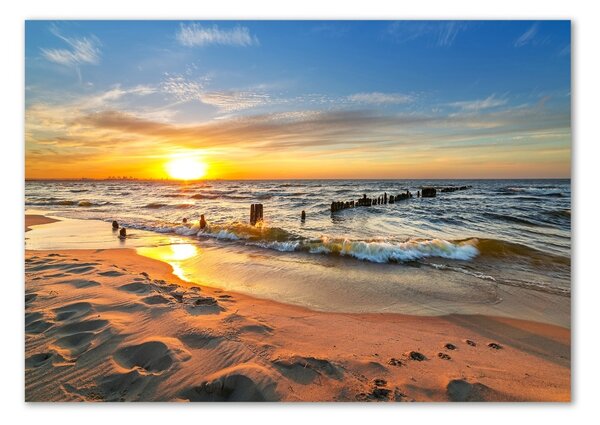 Üvegfotó Sunset beach
