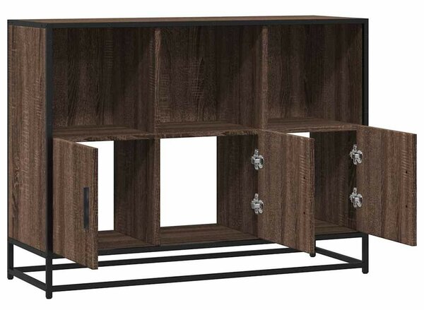 VidaXL barna tölgyszínű szerelt fa tálalószekrény 100x35x76 cm