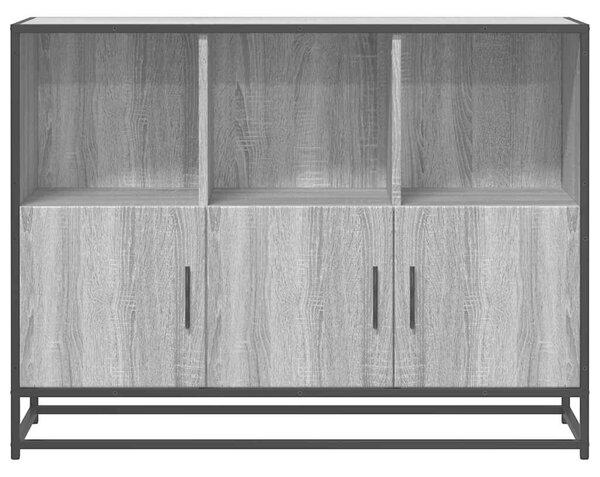 VidaXL szürke sonoma színű szerelt fa tálalószekrény 100x35x76 cm
