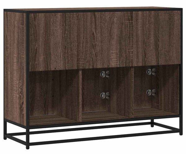 VidaXL barna tölgyszínű szerelt fa tálalószekrény 100x35x76 cm