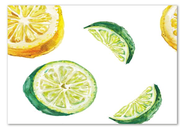 Akril üveg kép Citrom és lime