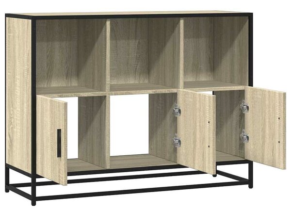 VidaXL komód Sonoma tölgy 100x35x76 cm Gépelt fa
