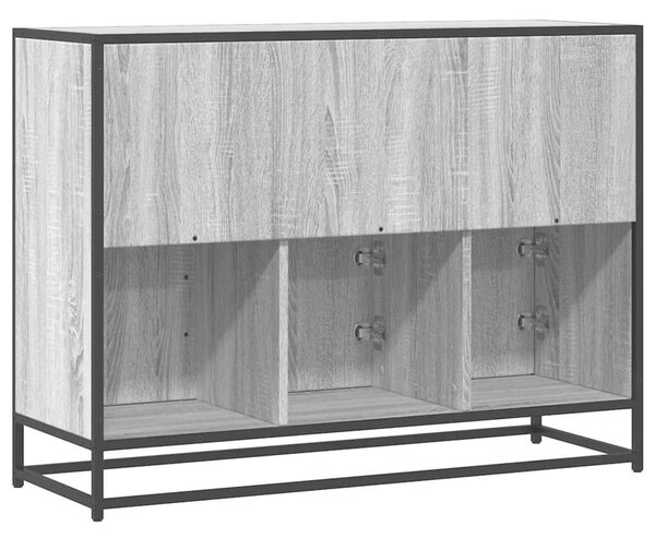 VidaXL szürke sonoma színű szerelt fa tálalószekrény 100x35x76 cm