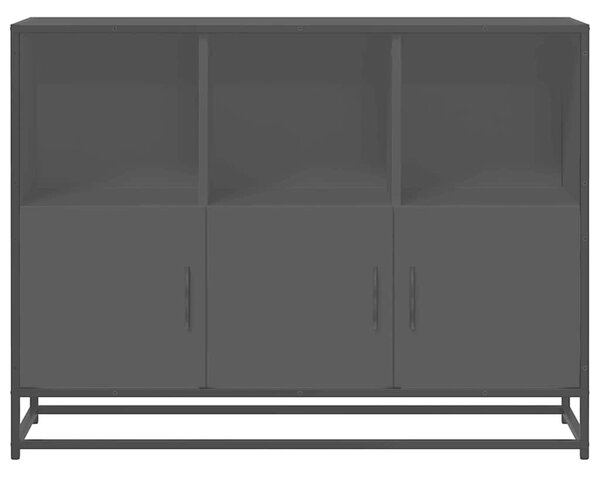 VidaXL fekete szerelt fa tálalószekrény 100x35x76 cm