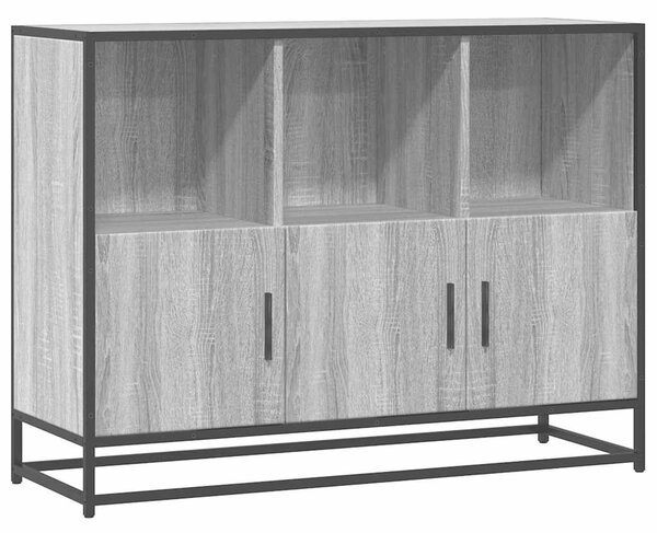 VidaXL szürke sonoma színű szerelt fa tálalószekrény 100x35x76 cm