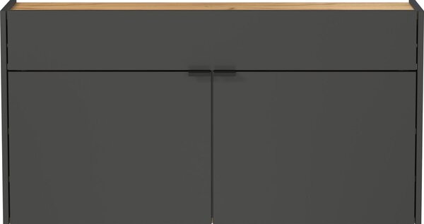 Antracitszürke szekrény 110x57x22 cm Ameca – Germania