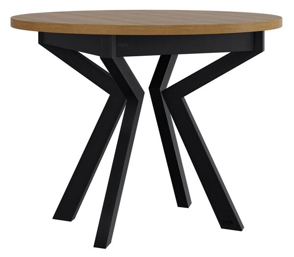 Asztal Victorville 368, 78cm, Grandson tölgy, Fekete