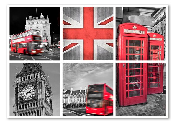 Üvegkép falra Collage london
