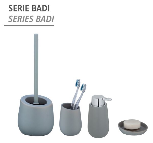 Szürke kerámia szappanadagoló 320 ml Badi – Wenko