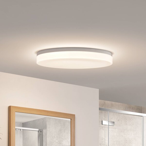 PRIOS Prios Wynion LED mennyezeti lámpa CCT DIP kapcsolóval 50cm, dimmelhető, Fehér / opál, Fürdőszoba, Műanyag, Modern