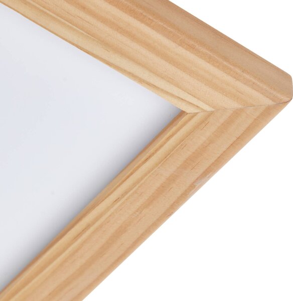 Lucande LED mennyezeti lámpa Joren, 42 cm, fa, CCT, távirányítóval,, dimmelhető, Világos fa, Nappali / Étkező, Fa, Vidéki otthon / Rusztikus