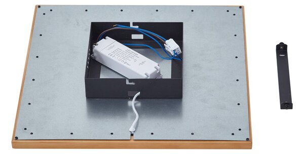 Lucande LED mennyezeti lámpa Joren, 42 cm, fa, CCT, távirányítóval,, dimmelhető, Világos fa, Nappali / Étkező, Fa, Vidéki otthon / Rusztikus