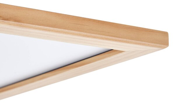 Lucande LED mennyezeti lámpa Joren, 42 cm, fa, CCT, távirányítóval,, dimmelhető, Világos fa, Nappali / Étkező, Fa, Vidéki otthon / Rusztikus