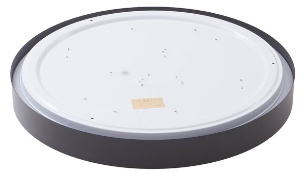 Lindby Smart LED-es mennyezeti lámpa Innes fekete 48cm RGB CCT Tuya, dimmelhető, Fekete, Nappali / Étkező, fém, Modern