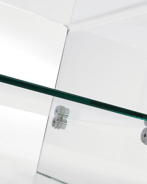 Üveg dohányzóasztal 55x110 cm Burano – Kave Home