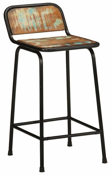 VidaXL bárszékek 2 db 46x35,5x80 cm tömörfa, újrahasznosított fa