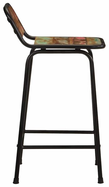 VidaXL bárszékek 2 db 46x35,5x80 cm tömörfa, újrahasznosított fa