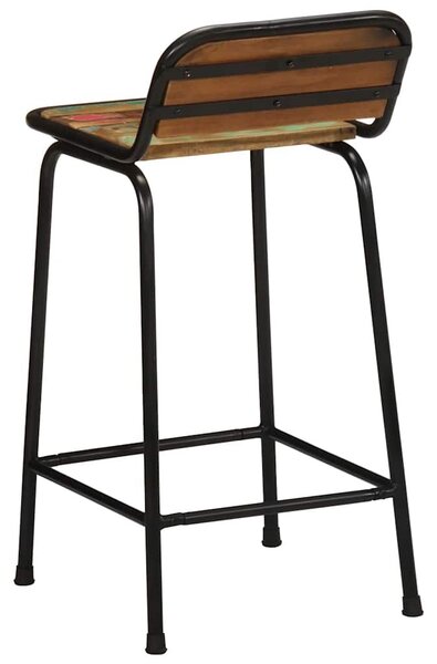VidaXL bárszékek 2 db 46x35,5x80 cm tömörfa, újrahasznosított fa