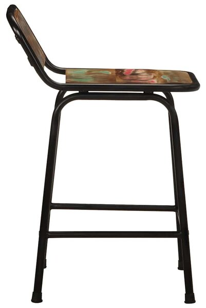 VidaXL bárszékek 4 db 46x35,5x70 cm tömörfa, újrahasznosított fa
