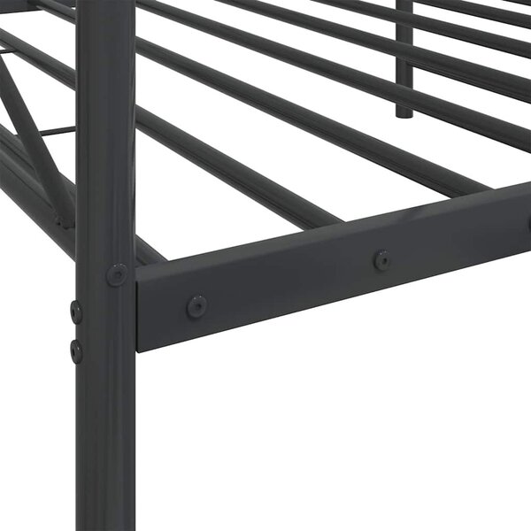 VidaXL kanapéágy matrac nélkül fekete 100x190 cm acél