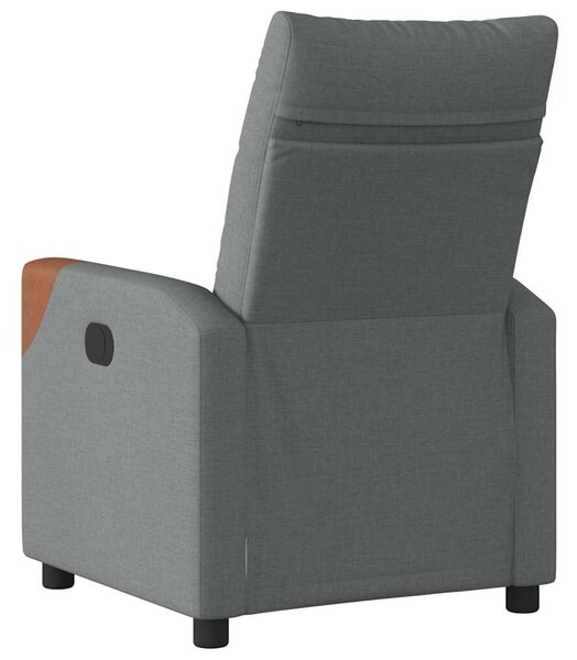 VidaXL sötétszürke szövet relaxfotel