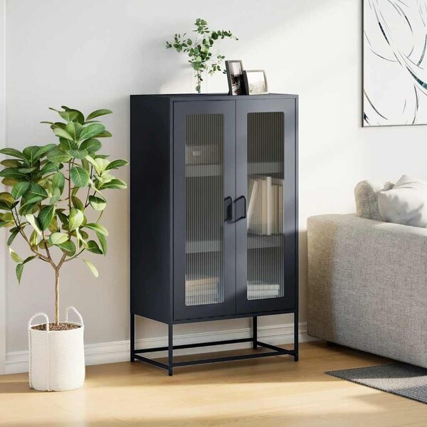 VidaXL Highboard antracit 68x39x123 cm Acél