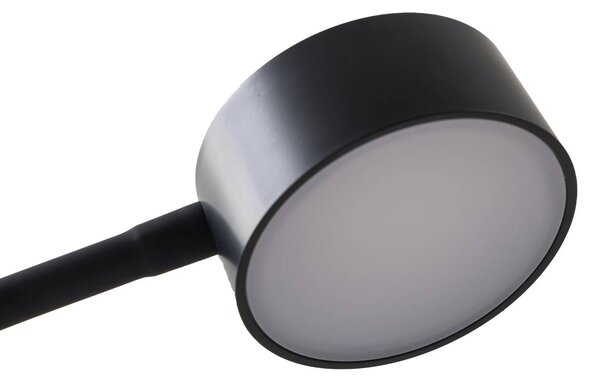 Lindby LED álló világítás Maori, 140 cm, fekete, CCT, dimmelhető, dimmelhető, Fekete, Dolgozószoba / Iroda, fém, Modern