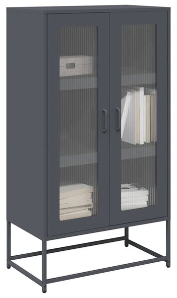 VidaXL Highboard antracit 68x39x123 cm Acél
